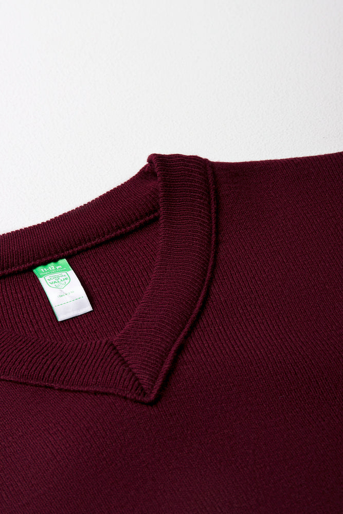 Unisex School Long Sleeve Jersey Maroon (1)