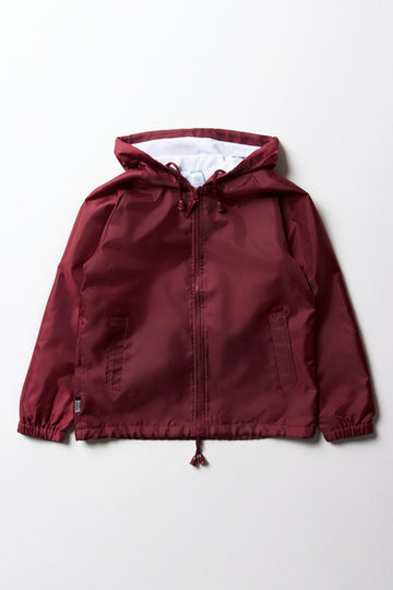 UNISEX RAIN JACKET MAROON PRIMARY