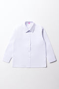 Girls School Long Sleeve Collar Shirt White Toughees