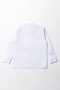 Girls School Long Sleeve Collar Shirt White Toughees (3)