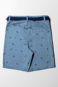 Belted Chino Shorts Blue (2)