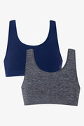 2 Pack Seamfree Bra Racerback Navy