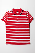 Ss Golfer Stripe Red