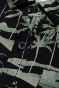 Resort Short Sleeve Shirt Black And Green (1)