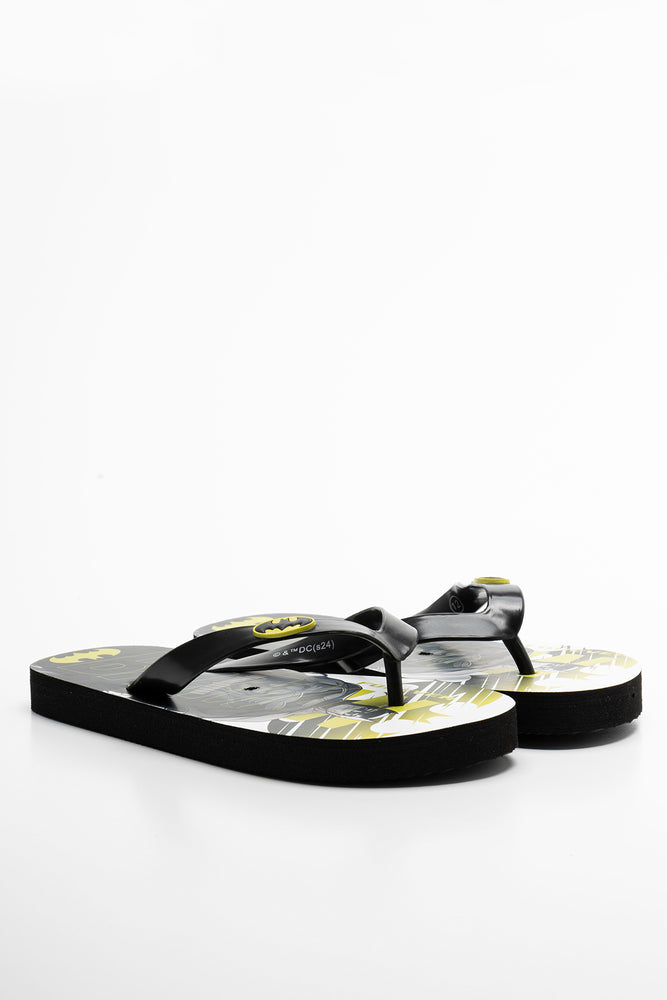 Batman Flip Flops Black