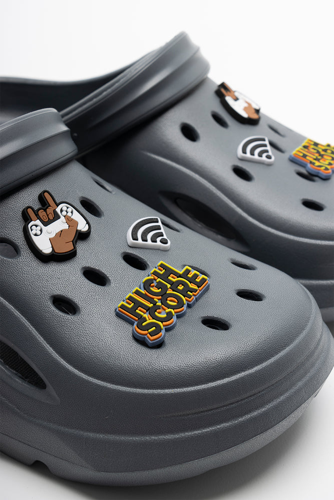 Charms Clog Charcoal (2)