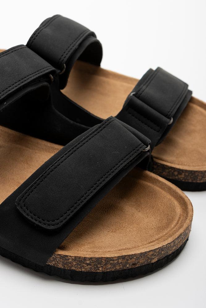 Double Band Sandal Black (2)