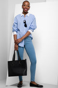 Pull On Jeggings Light Blue (3)