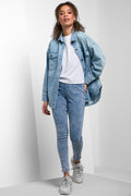 Acid Wash Pull On Jegging
