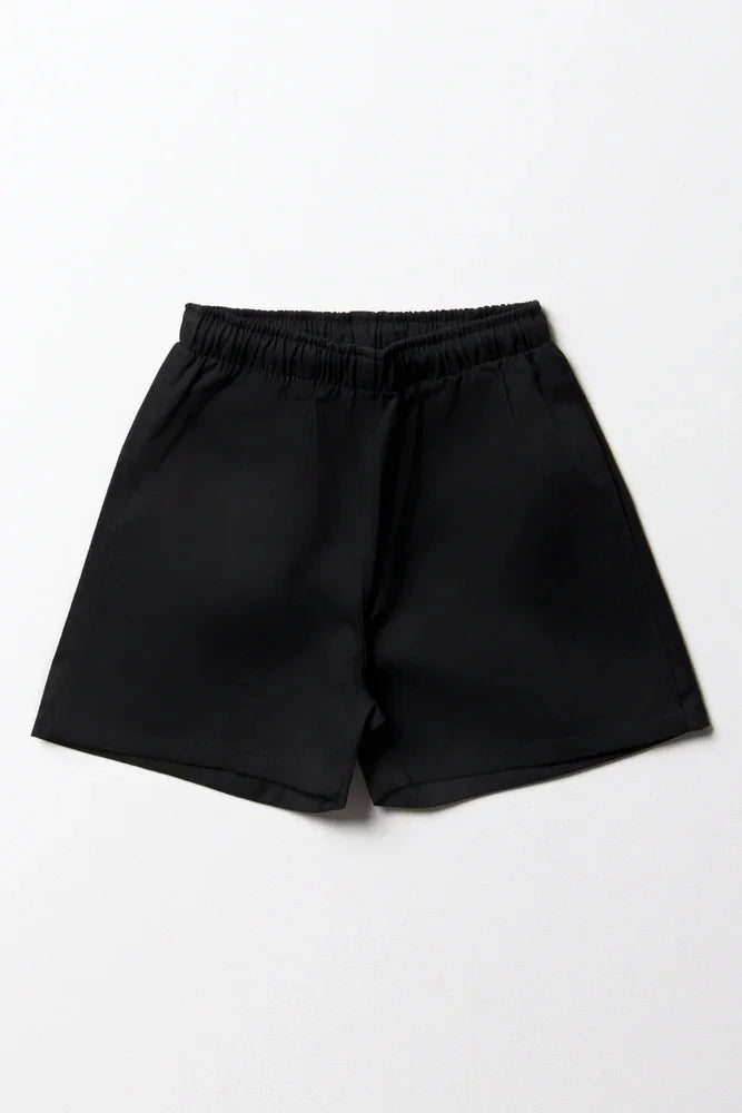 Unisex School Sports Shorts Black