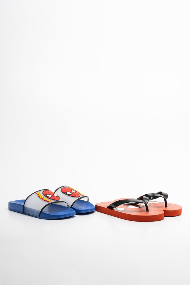Spider-Man 2 Pack Sandals Blue And Red