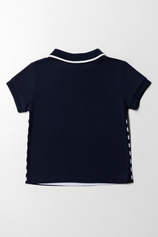 Stripe Golfer Navy (2)