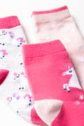 3 Pack Unicorn Socks Pink (1)