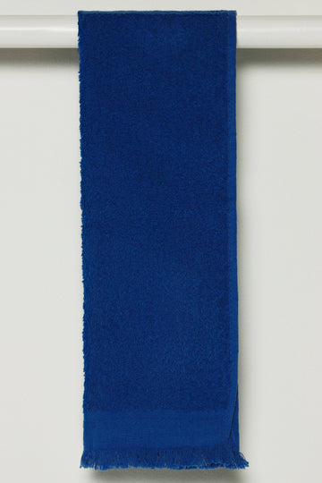 Fringed Guest Towel Blue