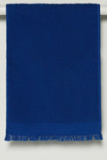 Fringed Guest Towel Blue (1)