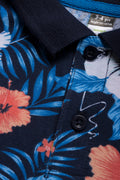 Printed Tropical Golfer Green Pink And Navy (1)