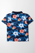 Printed Tropical Golfer Green Pink And Navy (3)