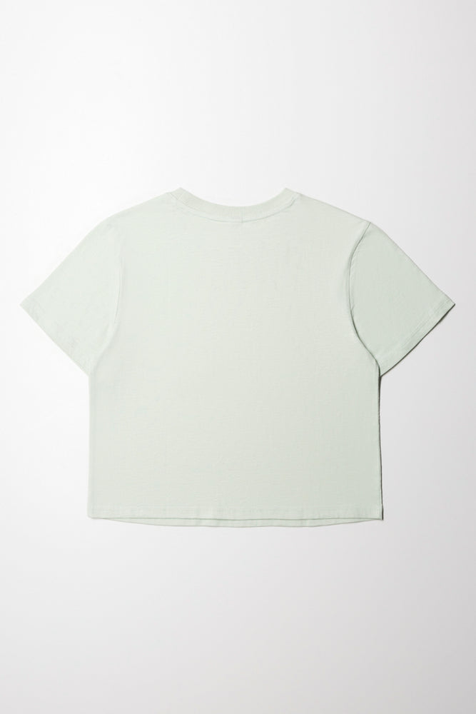 Plain Slub Regular Tshirt Sage (2)