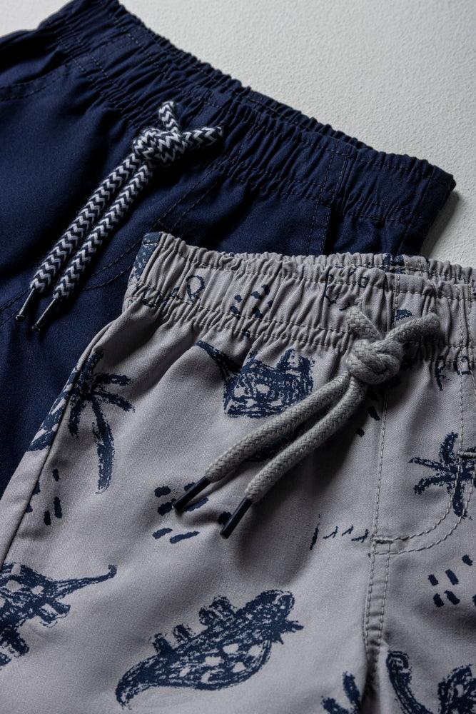 2 Pack Shorts Navy & Grey (1)