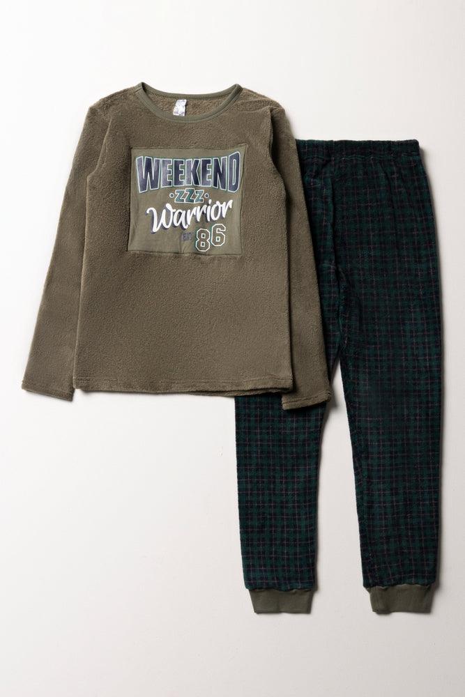 Weekend Long Sleeve Pyjamas Green