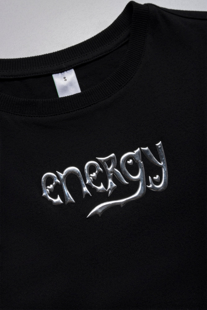 Crop Top With Graphic Black (1)