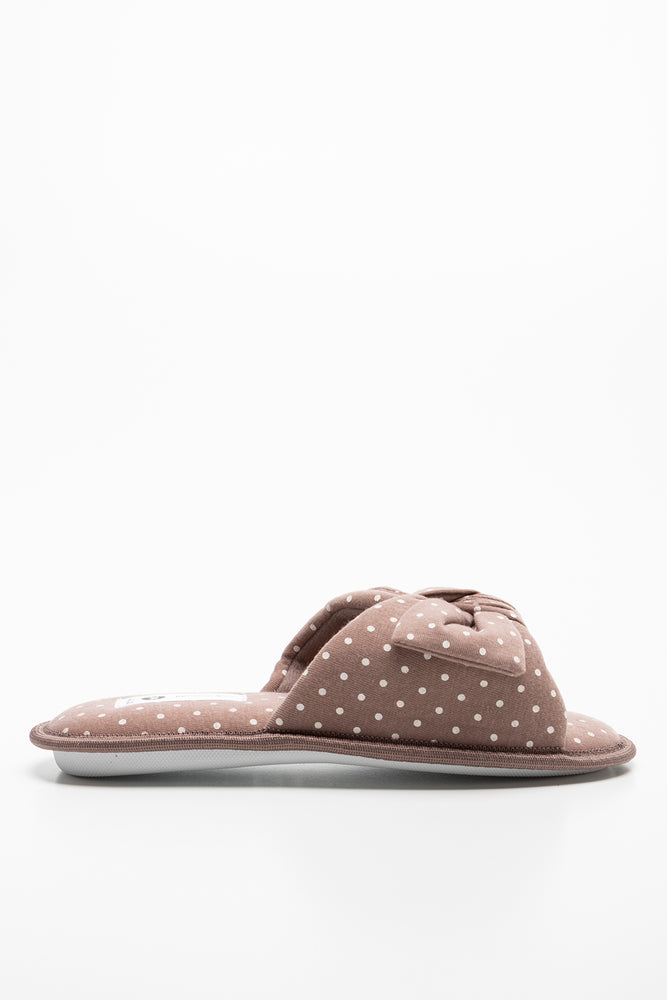 Dot Slipper Dark Natural