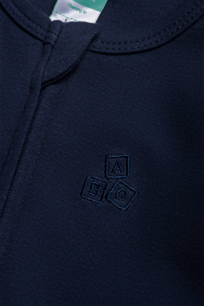 Interlock Babygrow Plain Zip Thru