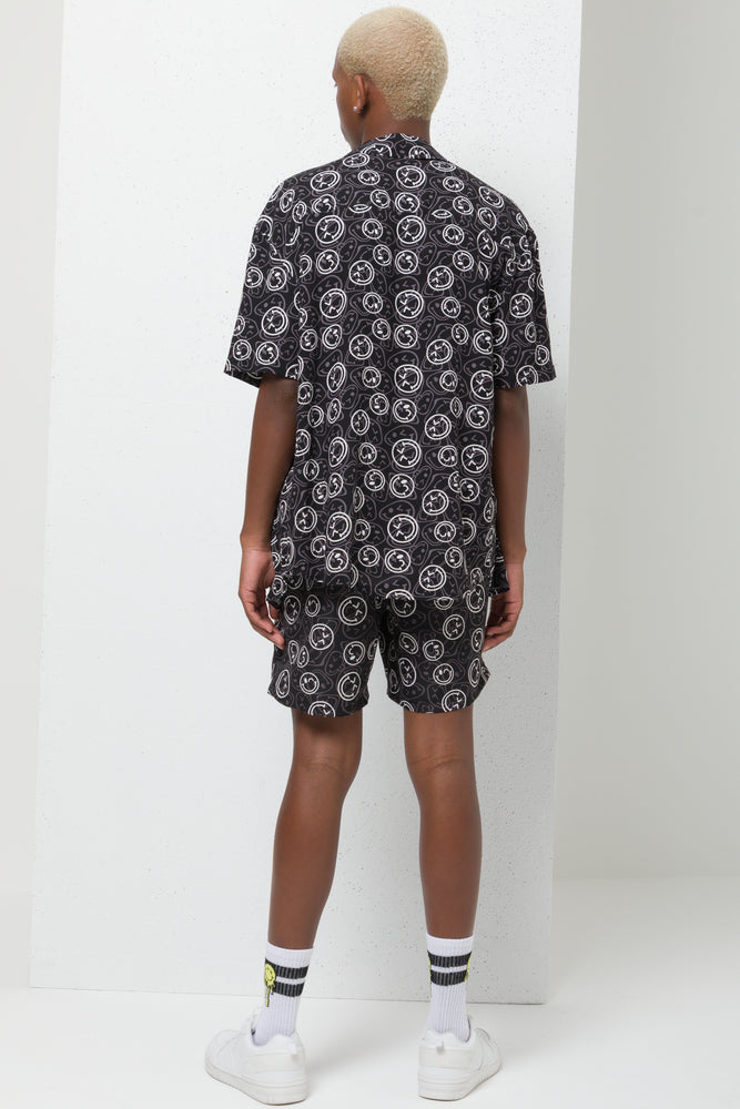Smiley Swim Shorts Black (3)