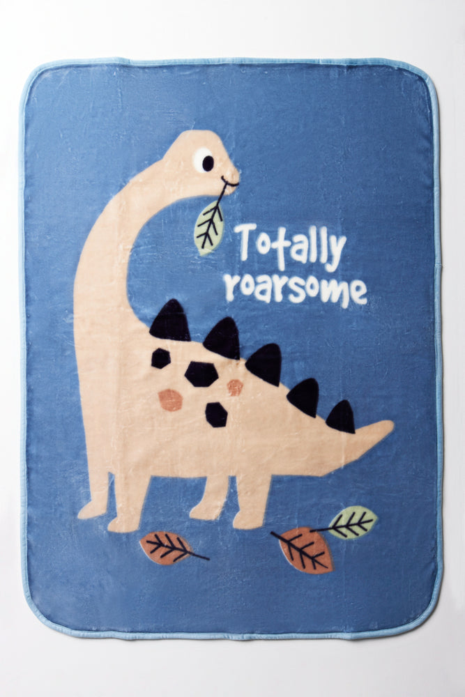 Dinosaur Blanket Blue (2)
