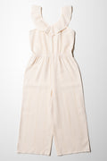 Lurex Jumpsuit With Cut Out Detail White (2)