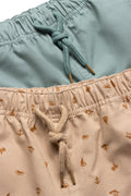 2 Pack Woven Shorts Nautical Stone And Blue (1)