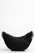 Quilted moon bag black