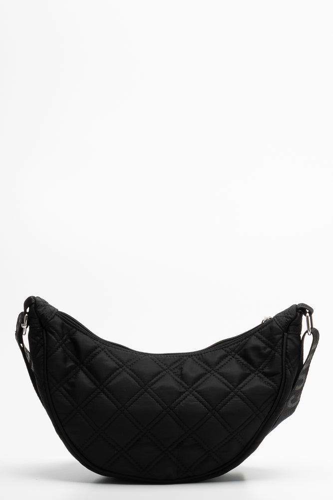 Quilted moon bag black (2)