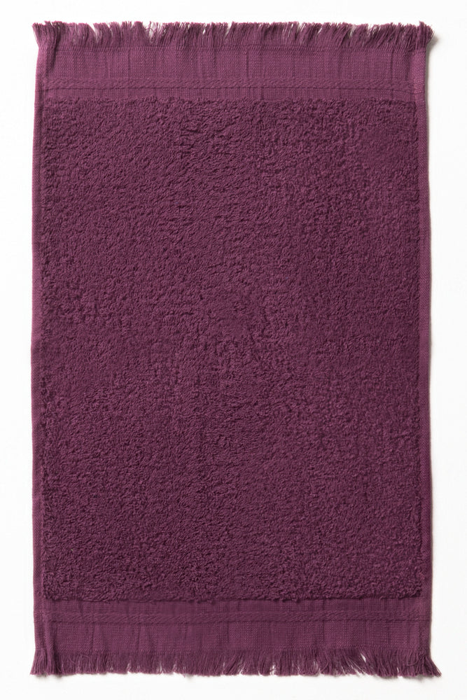 Fringe Guest Towel Purple