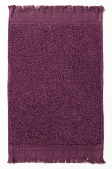 Fringe Guest Towel Purple
