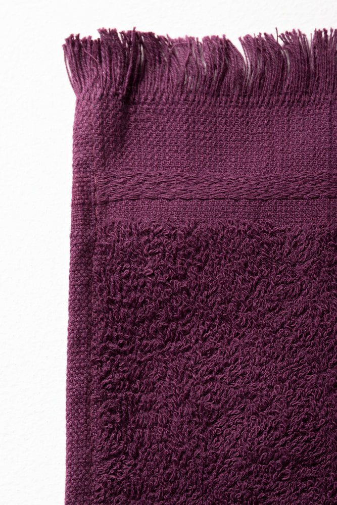Fringe Guest Towel Purple (1)