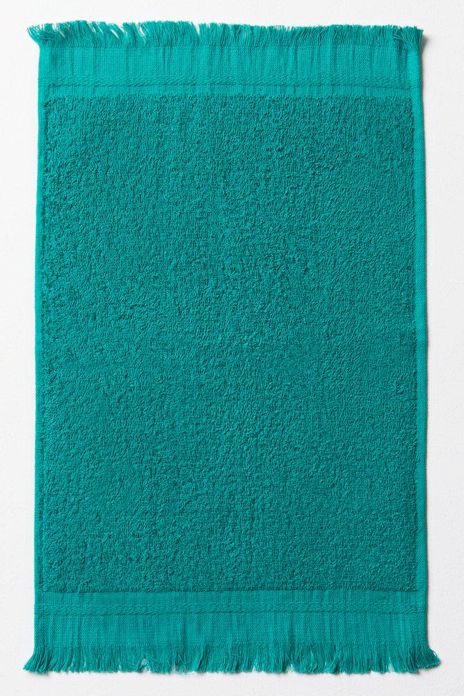 Fringe Guest Towel Teal