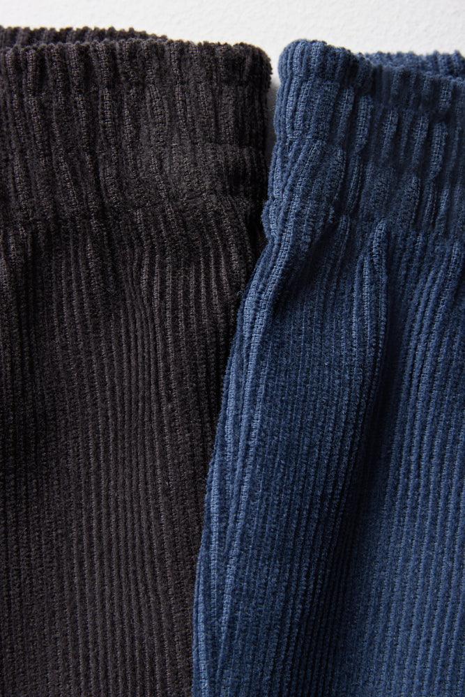 2 Pack Corduroy Pants Blue & Dark Grey