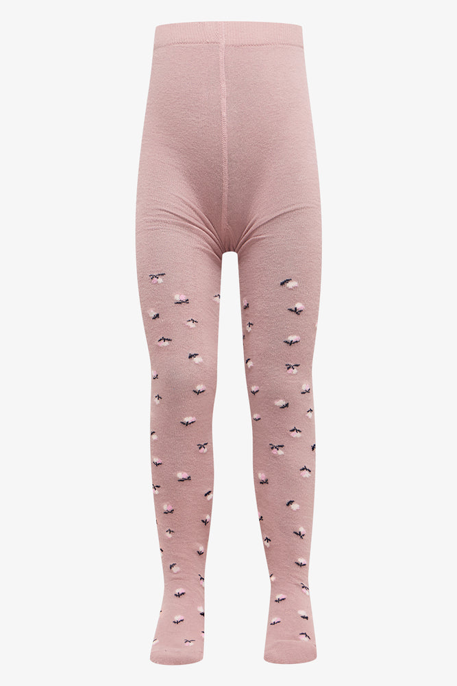2 Pack Tights Dark Grey & Pink (2)