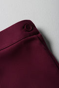 Girls School Skirt Primary Maroon (1)