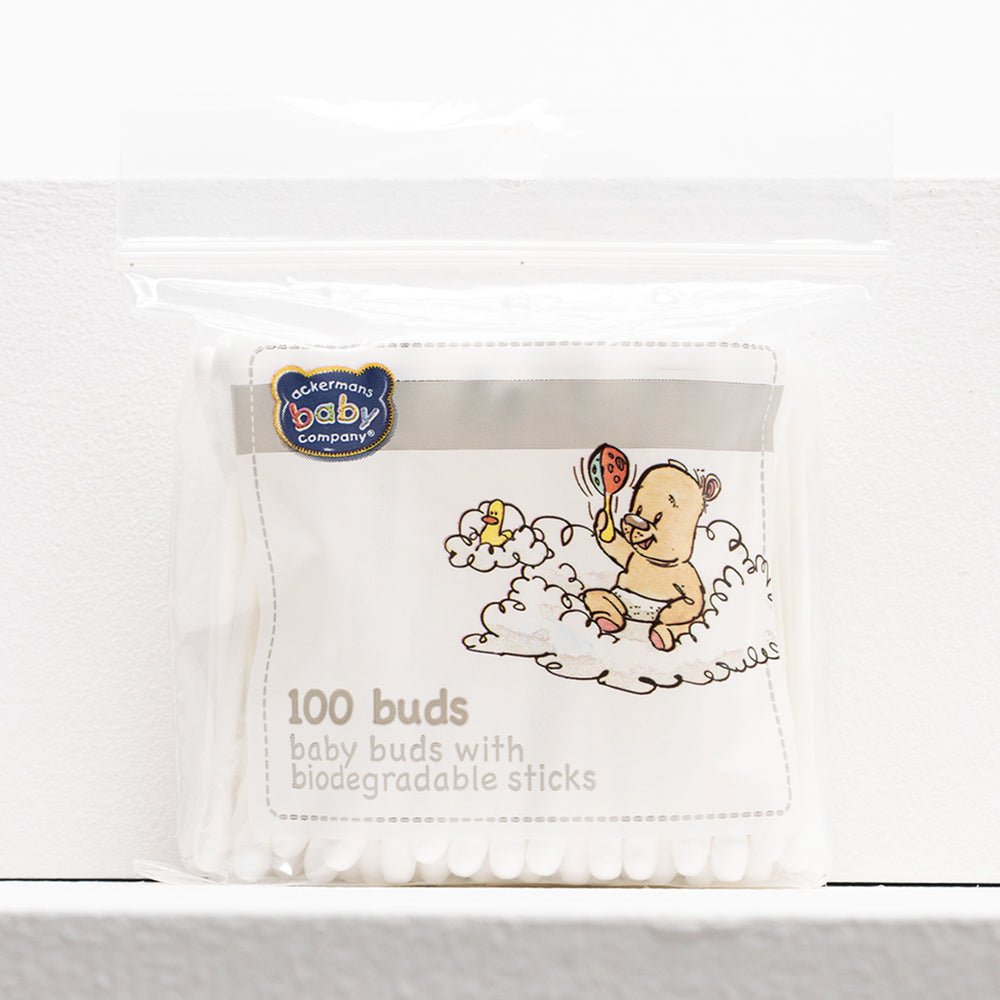 Baby Cotton Buds Zip Bag 100S
