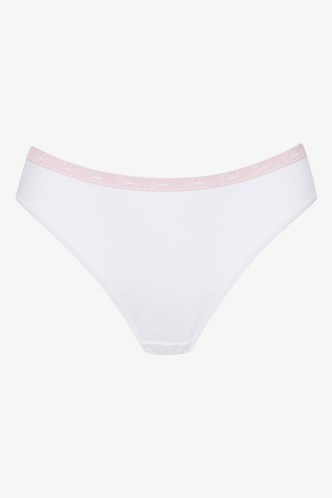 3 Pack Bikini Panties White, Grey & Black (1)