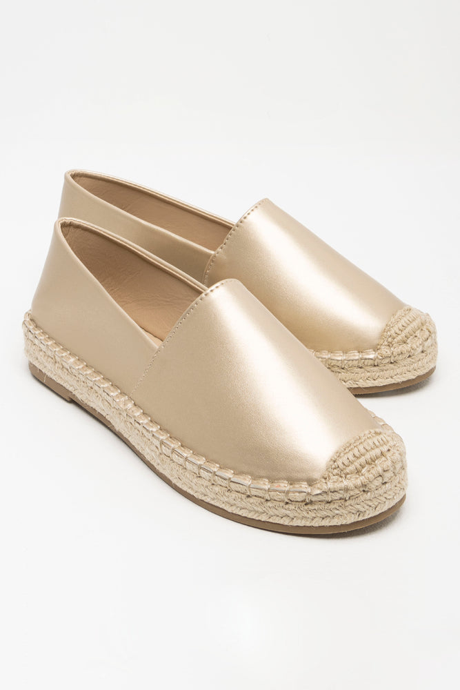 Espadrille Shoe Gold