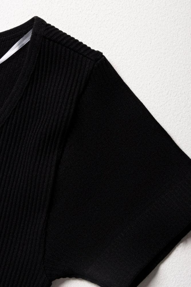 Seamless Short Sleeve Dress Black