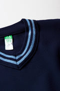 Unisex School Long Sleeve Striped Jersey Navy (2)