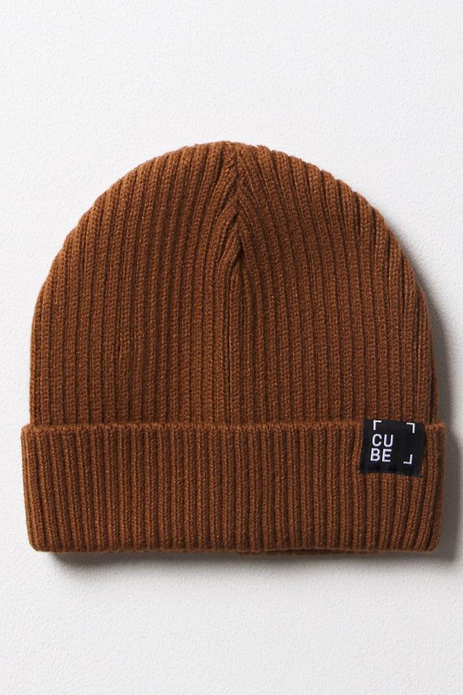 Rib Beanie Brown