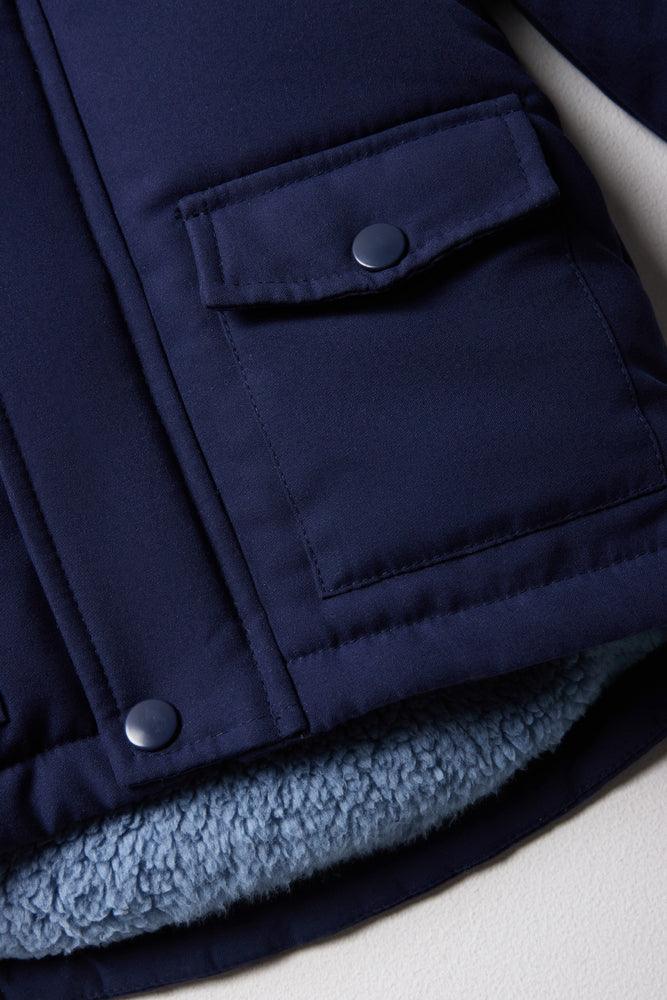 Hooded Parka Jacket Navy (2)