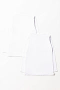 2 Pack Long Sleeve Vests White (2)