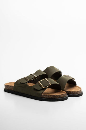 Double Strap Sandal Green