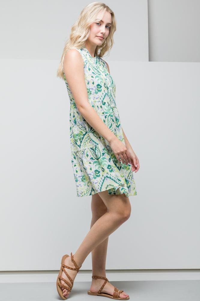 Tiered Dress Green (1)